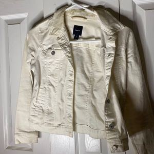Cream color jean jacket